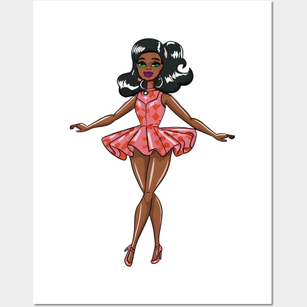 Black Barbie Wall Art by Noshiyn